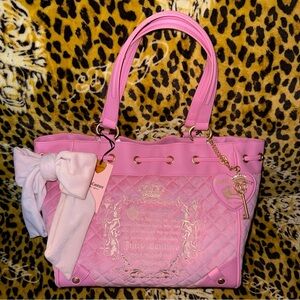 NWT Viral Juicy Couture Exclusive Cherry Blossom Juicy Tale Daydreamer Tote